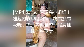 [MP4]烈焰红唇漂亮小姐姐！翘起内衣单腿网袜！蹲着抓屌吸吮，扒开内裤自慰，假屌抽插一脸享受