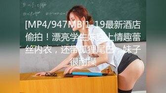 [MP4/947MB]1-19最新酒店偷拍！漂亮学生妹穿上情趣蕾丝内衣，还带狐狸尾巴，妹子很耐操