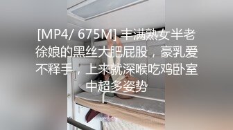 [MP4/ 675M] 丰满熟女半老徐娘的黑丝大肥屁股，豪乳爱不释手，上来就深喉吃鸡卧室中超多姿势