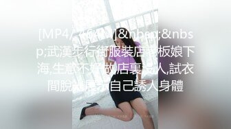 [MP4/ 464M]&nbsp;&nbsp;武漢步行街服裝店老板娘下海,生意不好做,店裏沒人,試衣間脫光展示自己誘人身體