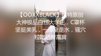 【OOXXBLACK】推特原创大神极品白丝大学生，C罩杯坚挺美乳，一摸全是水，骚穴粉嫩翘臀高耸