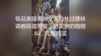 极品美腿美脚女王白丝过膝袜调教踩踏男奴，男奴爽的嗷嗷叫，完整购买