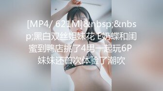 [MP4/ 621M]&nbsp;&nbsp;黑白双丝姐妹花 E奶蝶和闺蜜到鸭店挑了4男一起玩6P 妹妹还首次体验了潮吹