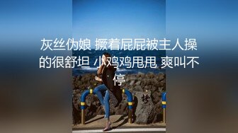 灰丝伪娘 撅着屁屁被主人操的很舒坦 小鸡鸡甩甩 爽叫不停