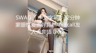 SWAG ［中文字幕］32分钟蒙眼性爱男伴竟然中途call友人无套插 Dora