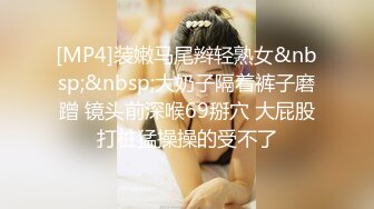 [MP4]装嫩马尾辫轻熟女&nbsp;&nbsp;大奶子隔着裤子磨蹭 镜头前深喉69掰穴 大屁股打桩猛操操的受不了