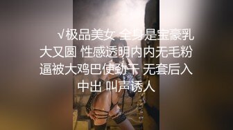 ❤️√极品美女 全身是宝豪乳大又圆 性感透明内内无毛粉逼被大鸡巴使劲干 无套后入中出 叫声诱人