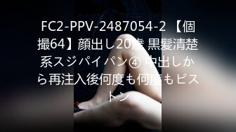 FC2-PPV-2487054-2 【個撮64】顔出し20歳 黒髪清楚系スジパイパン④ 中出しから再注入後何度も何度もピストン