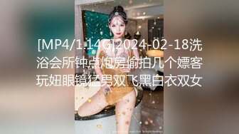 [MP4/1.14G]2024-02-18洗浴会所钟点炮房偷拍几个嫖客玩妞眼镜猛男双飞黑白衣双女