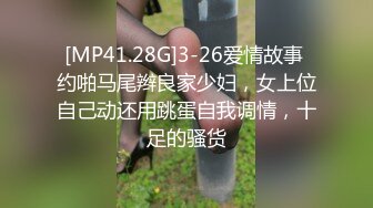 [MP41.28G]3-26爱情故事 约啪马尾辫良家少妇，女上位自己动还用跳蛋自我调情，十足的骚货