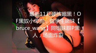 ⚫️⚫️最新11月硬核媚黑！OF黑奴小母狗，留学生嫩妹【bruce_wang】同姐妹群P黑人，场面炸裂