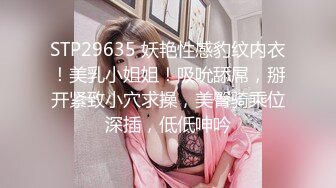 STP29635 妖艳性感豹纹内衣！美乳小姐姐！吸吮舔屌，掰开紧致小穴求操，美臀骑乘位深插，低低呻吟