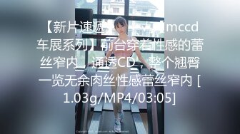 【新片速遞】 ❤️√ 【mccd车展系列】前台穿着性感的蕾丝窄内，通透CD，整个翘臀一览无余肉丝性感蕾丝窄内 [1.03g/MP4/03:05]