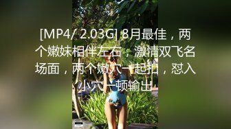 [MP4/ 2.03G] 8月最佳，两个嫩妹相伴左右，激情双飞名场面，两个嫩穴一起扣，怼入小穴一顿输出