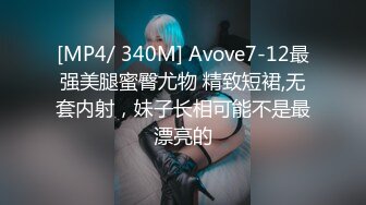 [MP4/ 340M] Avove7-12最强美腿蜜臀尤物 精致短裙,无套内射，妹子长相可能不是最漂亮的