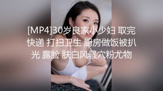 [MP4]30岁良家小少妇 取完快递 打扫卫生 厨房做饭被扒光 露脸 肤白风骚穴粉尤物