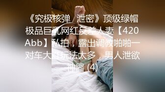 《究极核弹✅泄密》顶级绿帽极品巨乳网红反差人妻【420Abb】私拍，露出调教啪啪一对车大灯玩法太多，男人泄欲神器 (4)