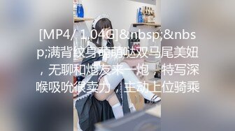 [MP4/ 1.04G]&nbsp;&nbsp;满背纹身萌萌哒双马尾美妞，无聊和炮友来一炮，特写深喉吸吮很卖力，主动上位骑乘